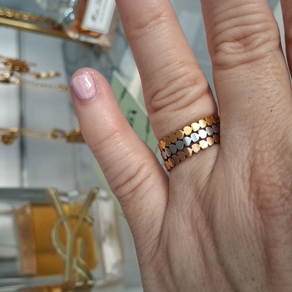 Stainless Steel Three Colors Set of Ring - Picture 6 of 9